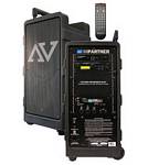 Amplivox SW915 Digital Audio Travel Partner 250 Watt Amplifier, 3 Combo XLR/Mic Input Jacks, Speakers and 8 CH UHF Receiver
