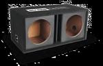 Atrend 10DVR-BLACK Dual 10 Inch Vented Carbon Colors Subwoofer Box