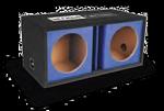 Atrend 10DVR-BLUE Dual 10 Inch Vented Carbon Colors Subwoofer Box