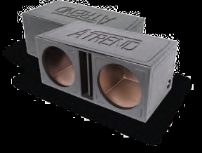 ATREND TL-12Sv Atrend Series 12-Inch Single Slammer Vented Enclosure With Bed Liner Finish 