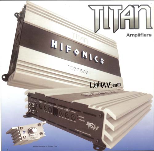 Hifonics Titan TXI Series Amplifiers