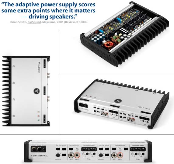JL Audio 300/4v2 4 Channel 75 RMS Per Channel AudioPhile Amplifier