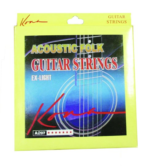 Kona A207 Extra Light Acoustic Guitar Strings