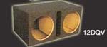 Atrend 10DQV Dual 10 Inch Center Vented Subwoofer Box 1.35 Cu Ft / Sub