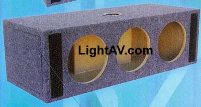 triple 12 inch subwoofer box