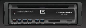 Power Acoustik PADVD-360 In-Dash DVD / MP3 Player with USB and SD Card Slots