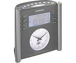 Sangean RCR-1 Gray Atomic Clock Radio With Digital And Analog Displays
