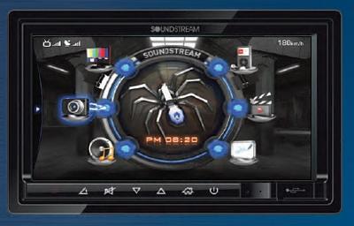 begaan Plak opnieuw Bestrooi SoundStream SNX-771 INGENIX 7" Double DIN LCD/DVD/Navigation Receiver with  7 band EQ, USB/SD/MASS HDD, Bluetooth 3.0, WIN CE 6.0