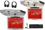 SPL M-1004PKG/G 10.4 Inch Swivel TFT/LCD Flip Down Gray DVD, LCD, Headphone Package