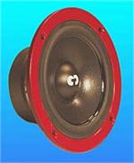 CDT Audio HD-4 R High Definition 4 Midrange Speakers 4 Ohm 50 RMS RED FRAME