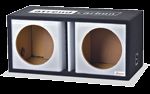 Atrend 10DVR 10 Inch Dual Vented White Carbon Fiber Custom Subwoofer Box