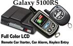 GALAXY G5100RS 2 Way Alarm / Remote Start System with LCD Carbon Fiber Paging Remote