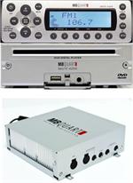 MB Quart WM1-BBOE Marine AM / FM Receiver Module, WBB-DVD DVD Player with USB / AUX, WRC-P Wired Commander Remote