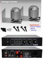 Earthquake MQB-1 K 2 x Mini Quake Mini Shaker / Transducer KIT with XJ-300FR 300W Amplifier for Home, Car, Industrial and Gaming PAIR